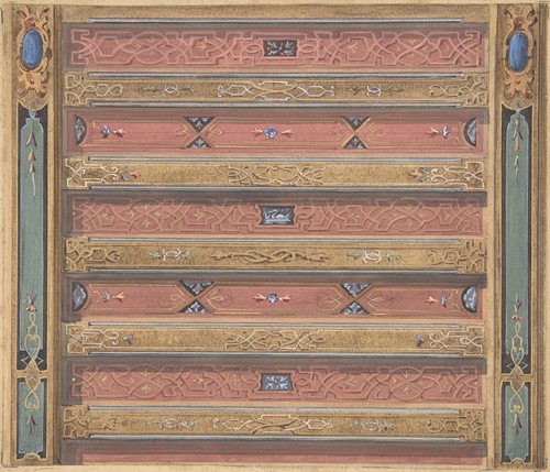 Design for Salon Ceiling, Château de Cangé