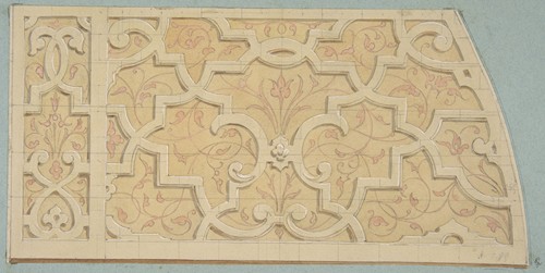 Design for the decoration of the stairway in the Chateau d’Ognon of M. de Machy (Oise, France)