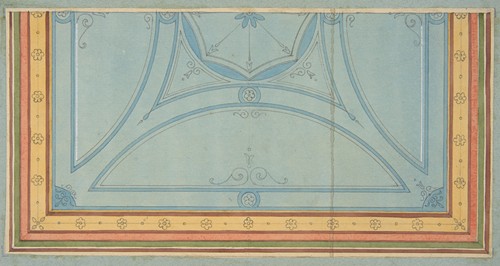 Design for the painted decoration of a ceiling