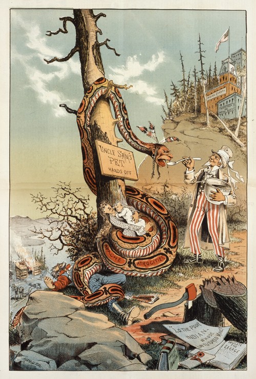 File:I'll paint the town red, political cartoon, 1885.jpg - Wikipedia