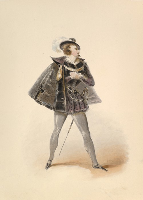 Costume Study for Belmonte in the ‘Abduction from the Seraglio’ by W.A. Mozart