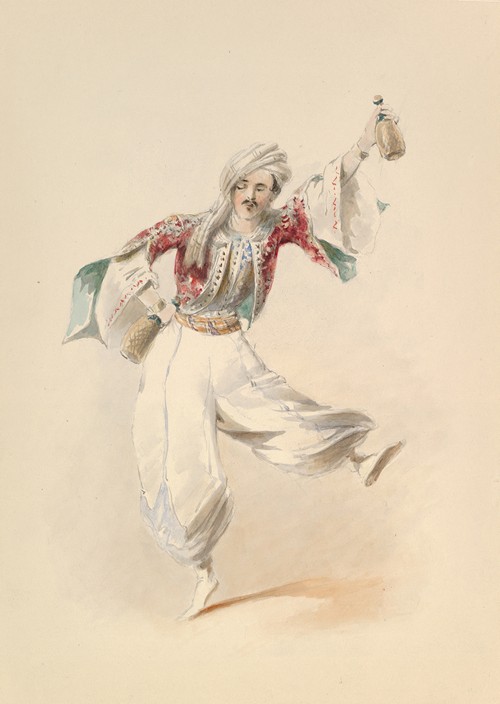 Costume Study for Pedrillo in the ‘Abduction from the Seraglio’ by W.A. Mozart
