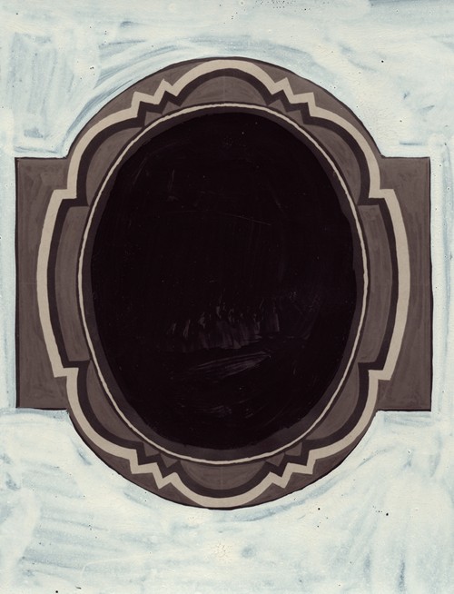 [Design for oval medallion and Ruppert Beer logo, colored black (1935)