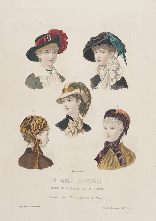 Fashion Plate for ‘La Mode Illustrée’ (1882)