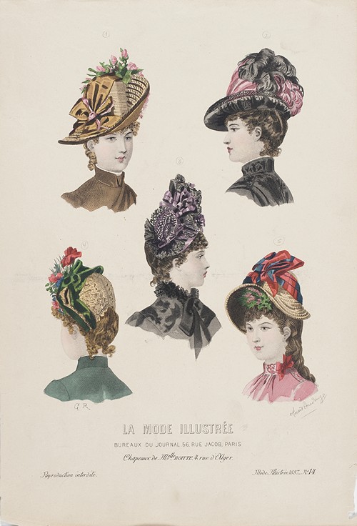 Fashion Plate for ‘La Mode Illustrée’ (1887)