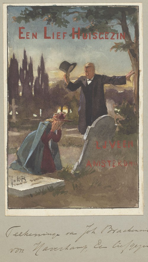 Bandontwerp voor; Martha Haverkamp, Een lief gezin en andere novellen en schetsen, 1889
