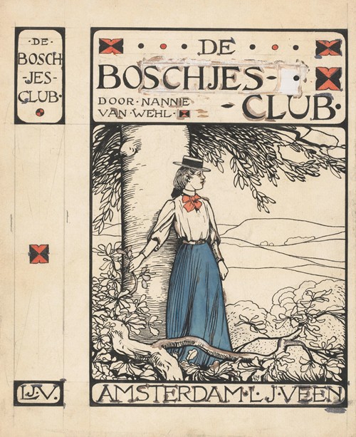 Bandontwerp voor; Nannie van Wehl, De Boschjes-club, 1905