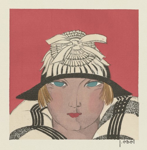 La jeune fille aux joues roses ; Chapeau, de Camille Roger