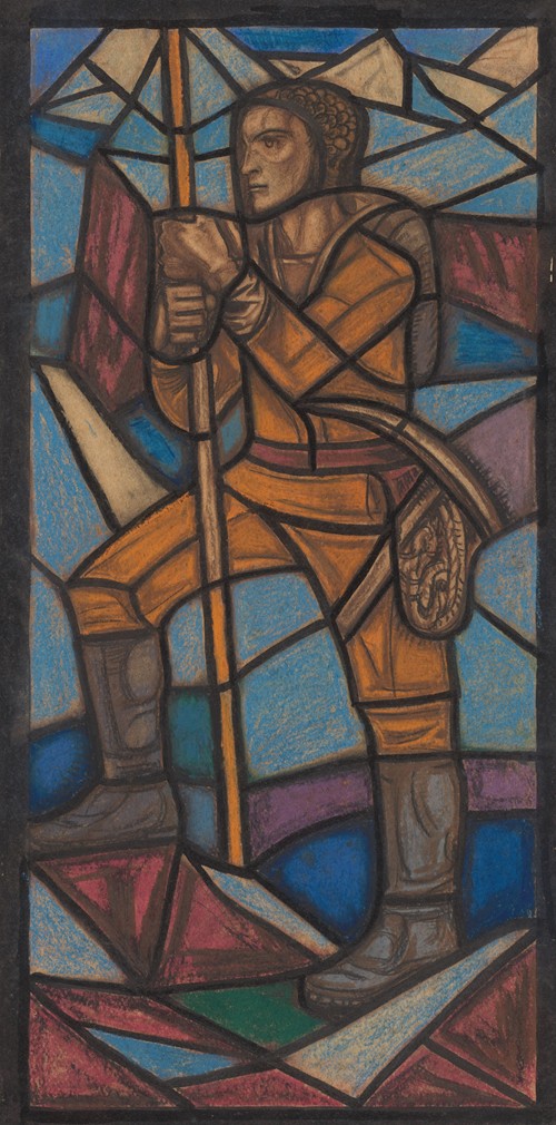 Ontwerp voor raam in het Nederlands Paviljoen op de tentoonstelling Arts Décoratifs te Parijs, 1925