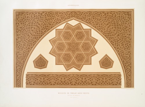 Mosquée de Thelay Abou-Rézyq; détails du mimbar (XVe. siècle); 1
