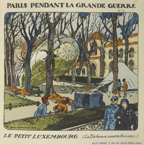 Au Petit-Luxembourg. La défense contre avions.