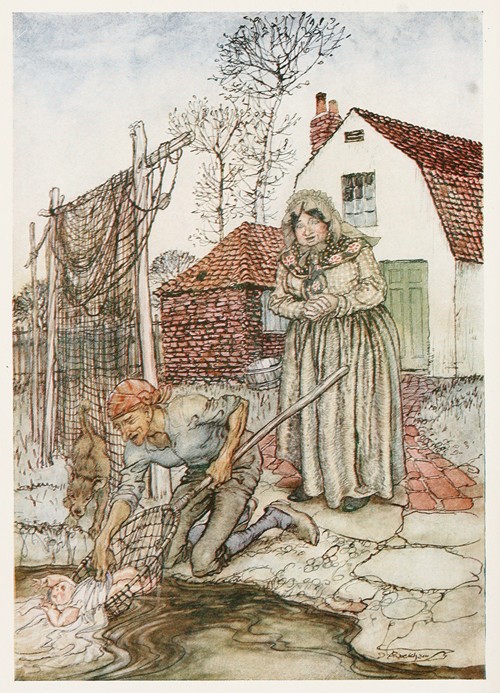The fisherman and his wife had no children, and they were just longing for a baby