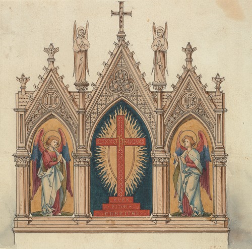 Designs executed for Jones and Willis, metal and wood-workers and church furniture manufacturers of Birmingham and London 8
