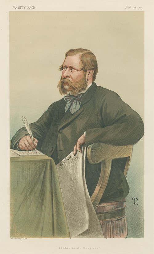 Politicians – Vanity Fair. ‘France at the Congress’. Mr. William Henry Waddington.’ 28 September 1878