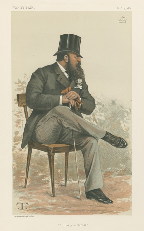 Politicians – Vanity Fair. ‘Property in Suffolk’. Lord Rendlesham. 6 October 1881