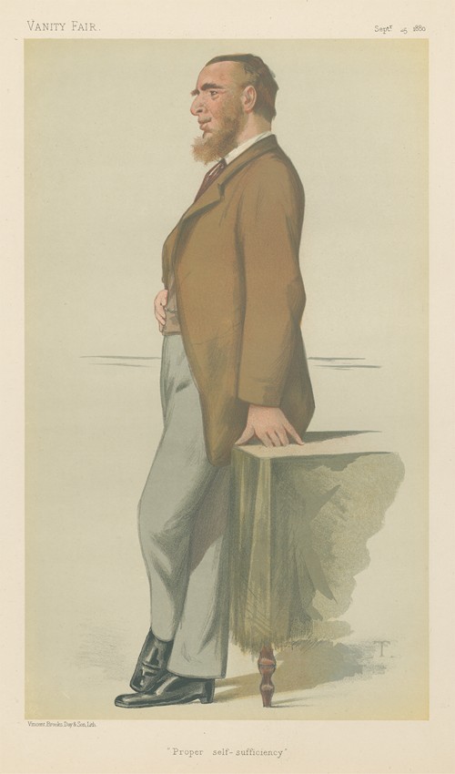 Vanity Fair; Politicians; ‘Proper Self-Sufficiency’, Mr. Leonard Henry Courtney, September 25, 1880