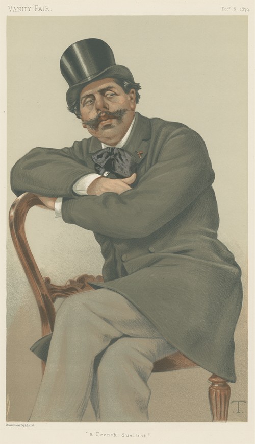 Vanity Fair; Sports, Miscellaneous; Duelling; ‘A French Duellist’, Mr. Paul de Granier de Cassagnac, December 6, 1879