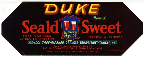 Duke Citrus Label