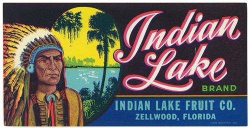 Indian Lake Brand Fruit Label