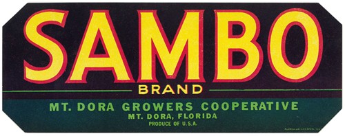 Sambo Brand Produce Label