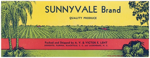 Sunnyvale Brand Produce Label