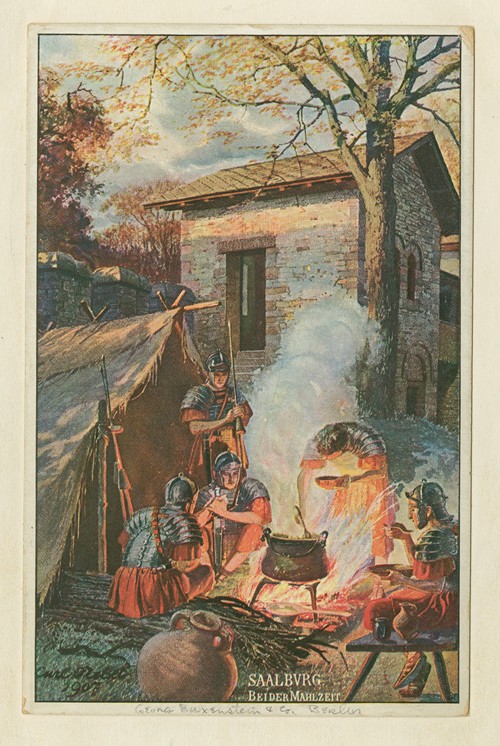 Saalburg; Bei der Mahlzet [at mealtime]