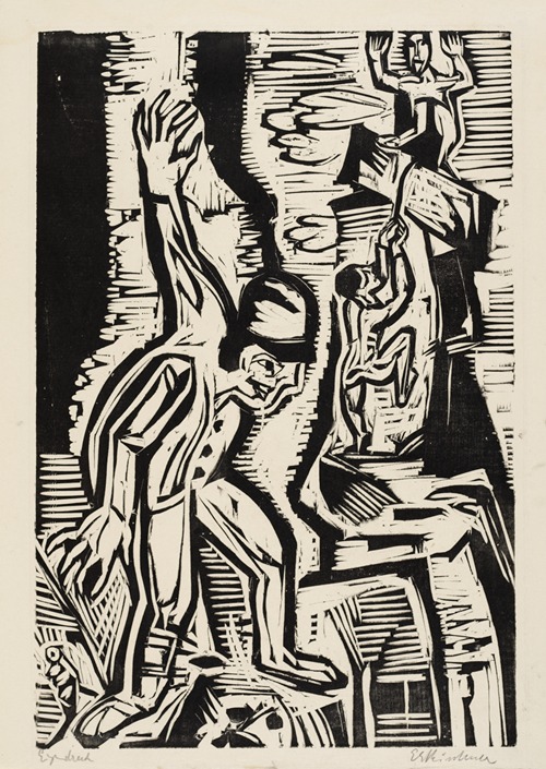 Verblühte Tulpen by Ernst Ludwig Kirchner - Artvee