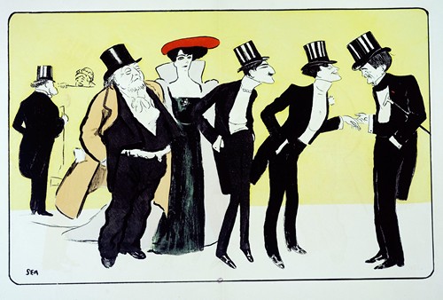 Arthur Meyer, M et MMe Catulle Mendès, Leoneto Capiello, Francis de Croisset, Paul Hervieu