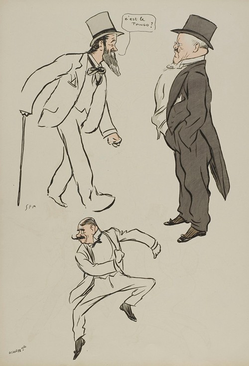 C’est le tango ; comte Louis de l’Aigle, M Martell, Lysis Denaint