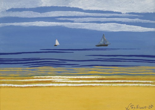 Marine avec bateaux à voiles