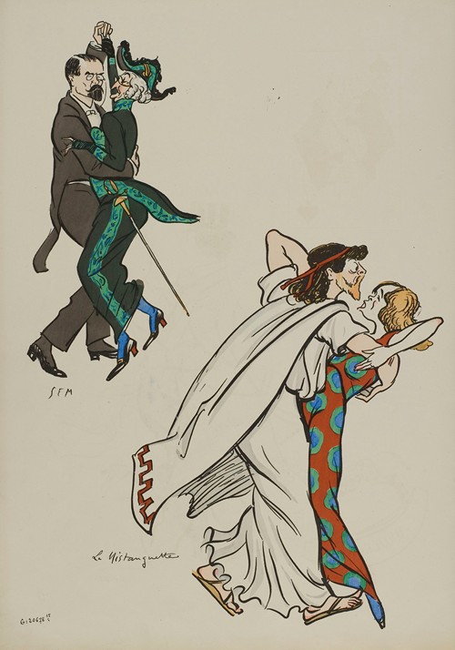 La Mistanguette ; Louis Barthou, Mounet-Sully, Mistinguett