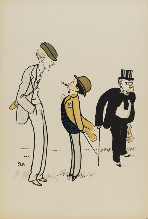 Lord Carnavon, le jockey Tod Sloan (Sem) et Monsieur Broet