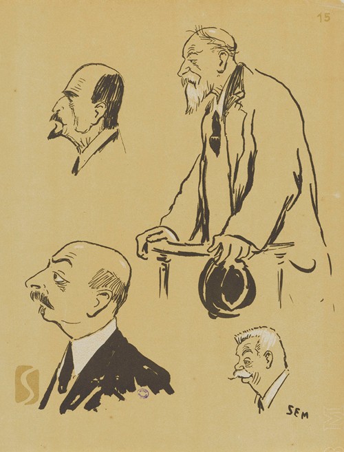 M. François Deloncle, M. Berthelier, M. Maurice Violette et le général Quiquandon