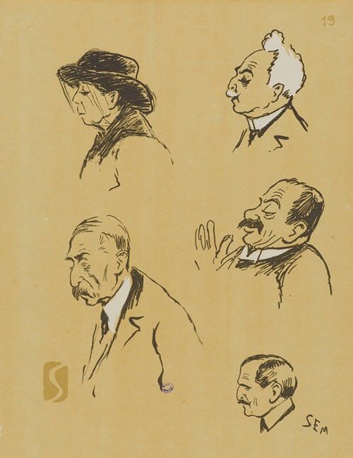 Madame Panon, M. Panon, M. de Fontgalland, le chauffeur Alexandre et M. de Lostalot