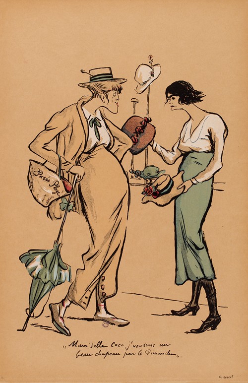Mam’selle Coco, j’voudrais un beau chapeau pour le Dimanche