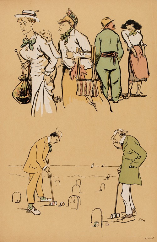 Partie de croquet
