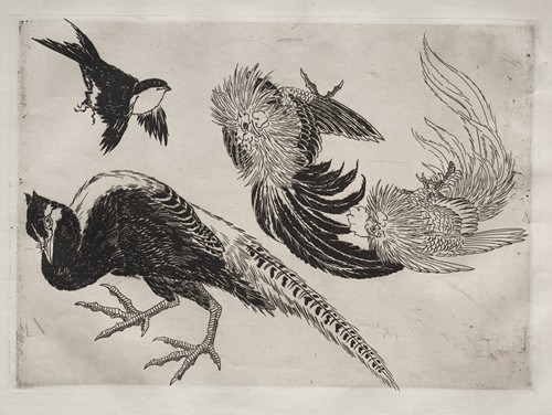 Dinner Service (Rousseau service); Pheasants and bird (no. 18)