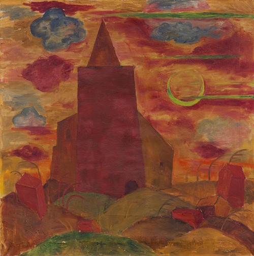 Kirche mit Mondsichel