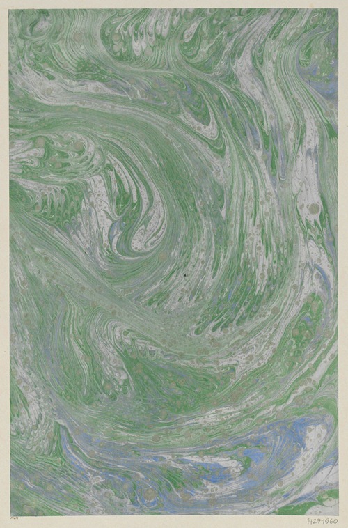 Gezogenes Marmorpapier (mit bronzefarbenen Sprenkeln)