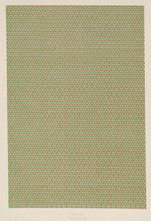 Lithografiertes Papier (geometrisches Muster)