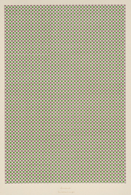 Lithografiertes Papier (Schachbrettmuster)