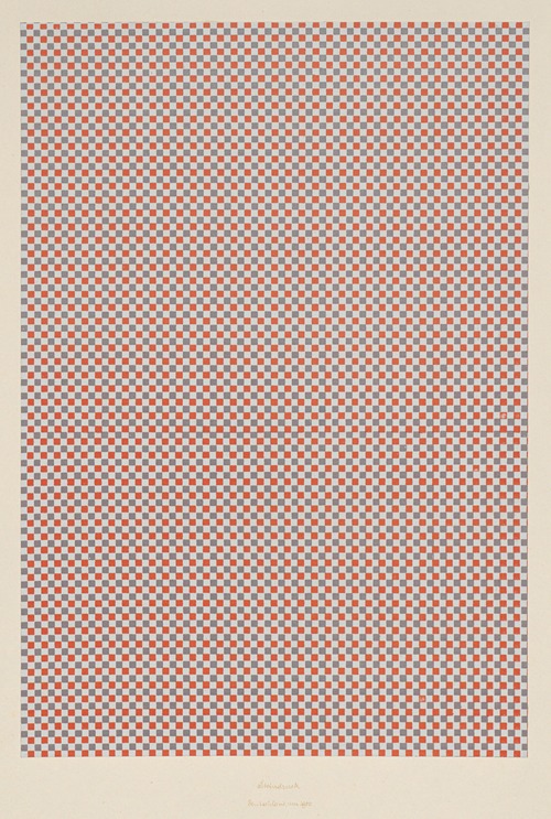 Lithografiertes Papier (Schachbrettmuster)