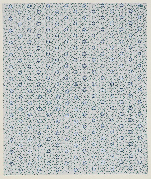 Modeldruckpapier (kleines Muster mit simplen Blumen)