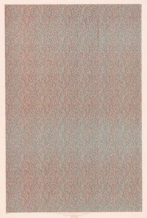 Walzendruckpapier (feines florales Flächenmuster)