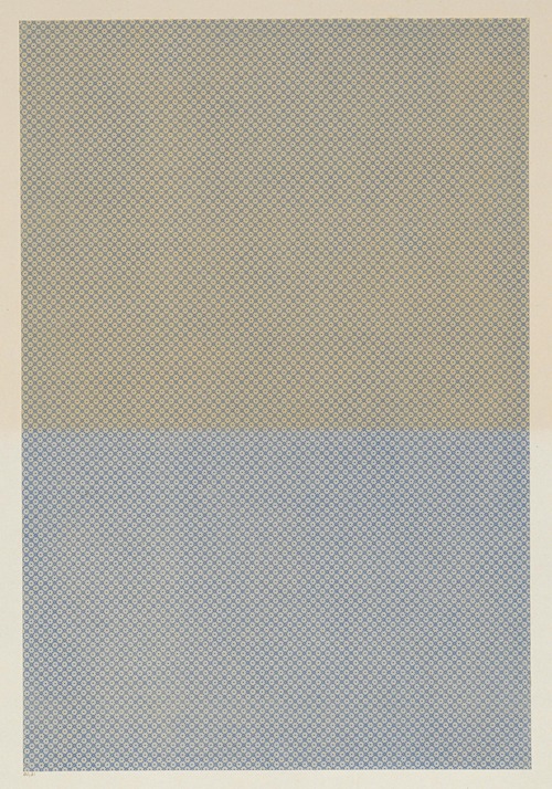 Walzendruckpapier (feines geometrisches Muster, nach alten Mustern)