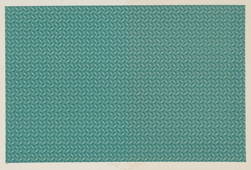 Walzendruckpapier (Flechtmuster, nach alten Mustern)