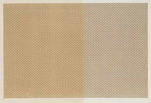 Walzendruckpapier (kleines rautenförmiges Flächenmuster, nach alten Mustern)