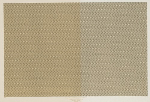Walzendruckpapier (kleines Wabenmuster, nach alten Mustern)