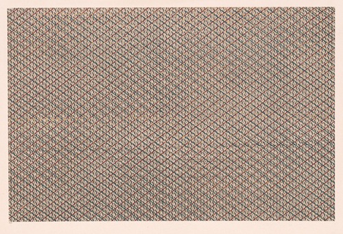 Walzendruckpapier mit Golddruck (geometrisches Flächenmuster)