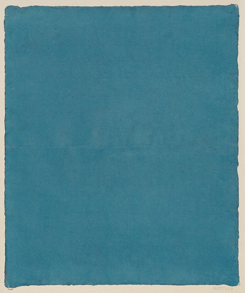 Einfarbig gestrichenes Papier (Büttenpapier mit Wasserzeichen)